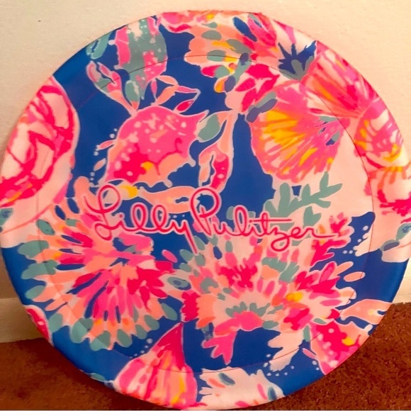 Lilly Pulitzer Beach Pool bundle Beach bag waterproof frisbee and cinch pouch 3p - Picture 7 of 9